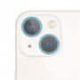Sticlă securizată cu ramă strălucitoare pentru a proteja obiectivele camerei foto pentru iPhone 13 / 13 mini - albastru