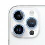 Sticlă securizată cu ramă strălucitoare pentru a proteja obiectivele camerei foto pentru iPhone 14 Pro / 14 Pro Max - albastru