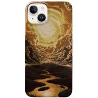 Husă lucioasă cu model pictat pentru iPhone 14 Plus - cer