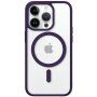 Husă transparentă de protecție cu MagSafe pentru iPhone 14 Pro Max - violet