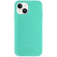 Carcasă mată ecologică degradabilă pentru iPhone 14 - turcoaz