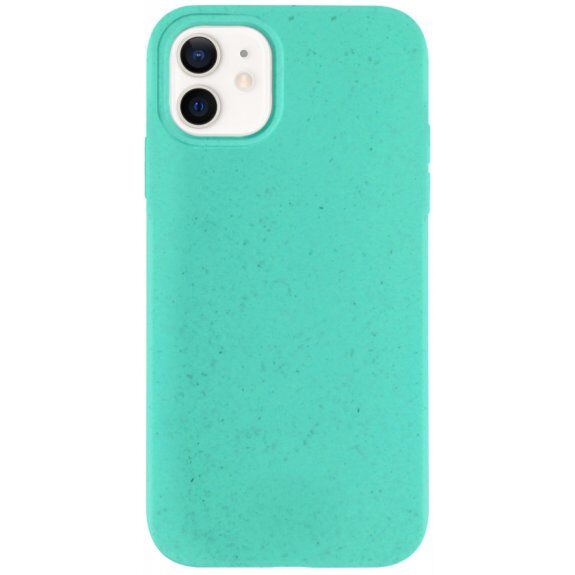 Carcasă mată ecologică degradabilă pentru iPhone 12 mini - turcoaz