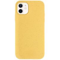 Carcasă mată ecologică degradabilă pentru iPhone 12 / 12 Pro - galben