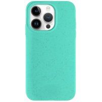 Carcasă mată ecologică degradabilă pentru iPhone 13 Pro - turcoaz