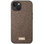 Sulada husă elegantă strălucitoare pentru iPhone 14 Plus - maro