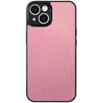 Husă sclipitoare din piele PU pentru iPhone 14 Plus - roz