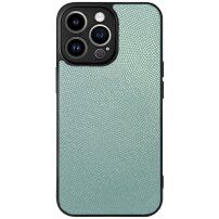 Husă sclipitoare din piele PU pentru iPhone 14 Pro - mentol