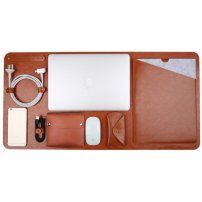 SOYAN set 5în1, pentru MacBook până la 14" - maro cu pâslă