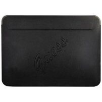 Guess Saffiano husă pentru iPad Pro 12,9" / MacBook până la 14" - negru