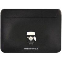 Karl Lagerfeld Saffiano Ikonik husă pentru MacBook până la 16" - negru