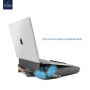 Servietă multifuncţională cu stativ, pentru MacBook până la 16" - gri