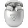 Căști wireless Guess True Wireless Triangle Logo pentru Dispozitive Apple - argintiu
