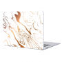 Husă mată pentru MacBook Air 13" (A1237 / A1304 / A1369 / A1466) - alb-auriu