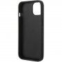 Karl Lagerfeld Glitter Flakes Ikonik husă cu sclipici pentru iPhone 14 - negru