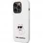 Karl Lagerfeld Choupette NFT husă din silicon pentru iPhone 14 Pro Max - alb