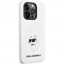 Karl Lagerfeld Choupette NFT husă din silicon pentru iPhone 14 Pro Max - alb