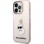 Karl Lagerfeld IML Choupette NFT husă transparentă pentru iPhone 14 Pro Max - roz