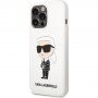 Karl Lagerfeld Ikonik NFT husă din silicon pentru iPhone 13 Pro Max - alb
