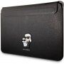 Karl Lagerfeld Saffiano Karl and Choupette NFT carcasă pentru iPad până la 13" / MacBook până la 14" - negru