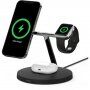 BELKIN BOOST CHARGE PRO 3în1 stație de încărcare 15W cu MagSafe - negru