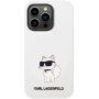 Karl Lagerfeld Choupette NFT husă din silicon pentru iPhone 14 Pro Max - alb