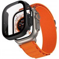 PanzerGlass™ Full Protection carcasă cu sticlă securizată pentru Apple Watch Ultra 49mm - negru