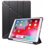 Husă cu stativ origami și compartiment pentru Apple Pencil pentru iPad 10,2" (2019-2021) / Air 3 (2019) / Pro 10,5" - negru