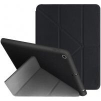 UNIQ Transforma Rigor husă cu stativ origami și compartiment pentru Apple Pencil pentru iPad 10,2" (2019-2021) - negru
