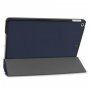 Husă din piele PU, cu funcție de adormire, pentru iPad 10,2" (2019-2021) - albastru închis