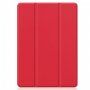 Husă din piele PU, cu spațiu pentru Apple Pencil și funcție de adormire, pentru iPad 10,2" (2019-2021) - roșu
