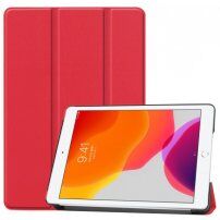 Husă din piele PU, cu funcție de adormire, pentru iPad 10,2" (2019-2021) - roșu