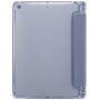 Smart husă cu suport și spațiu pentru Apple Pencil pentru iPad 10,2" (2019-2021) - albastru-gri