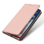 Husă flip DUX DUCIS, pentru iPhone XR - roz-auriu