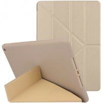 Husă cu stativ origami, pentru iPad 10,2" (2019-2021) - auriu