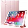 Husă cu stativ origami și compartiment pentru Apple Pencil pentru iPad 10,2" (2019-2021) / Air 3 (2019) / Pro 10,5" - roz