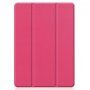 Husă din piele PU, cu spațiu pentru Apple Pencil și funcție de adormire, pentru iPad 10,2" (2019-2021) - fucsia