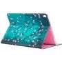Husă cu spațiu pentru carduri, pentru iPad 10,2" (2019-2021) / Air 3 (2019) / Pro 10,5" - copaci şi flori