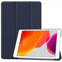 Husă din piele PU, cu funcție de adormire, pentru iPad Air 3 (2019) / Pro 10,5" - albastru închis