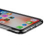 Carcasă transparentă BASEUS Armor, cu ramă, pentru iPhone XR - negru