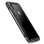 Carcasă transparentă BASEUS Armor, cu ramă, pentru iPhone XR - negru