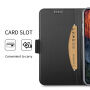 Husă flip cu stativ, pentru iPhone XS Max - negru