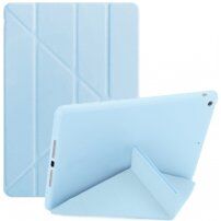Husă cu stativ origami, pentru iPad 9,7" (2017/2018) / Air 1 / 2 / Pro 9,7" - albastru