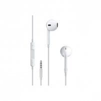 Căşti cu microfon și control al volumului cu conector 3,5 mm jack pentru Dispozitive Apple – albe