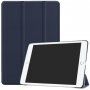 Husă din piele PU, cu funcție de adormire, pentru iPad 9,7" (2017/2018) - albastru închis