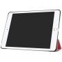 Husă din piele PU, cu funcție de adormire, pentru iPad 9,7" (2017/2018) - roşu