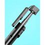 Selfie stick telescopic din aluminiu / trepied cu autodeclanșator pentru iPhone - negru