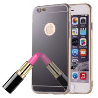 Carcasă protecţie tip oglindă, pentru iPhone 6 / 6S - neagră