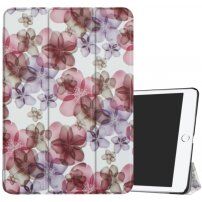 Husă cu funcție sleep, pentru iPad 9,7" (2017/2018) - flori