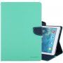 Husă GOOSPERY, cu textură şlefuită pentru iPad 9,7" (2017/2018) / Air - turcoaz
