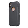 Husă rezistentă / etanşă, pentru iPhone XS Max - negru